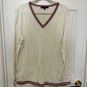 Tommy Hilfiger cotton v neck sweater never worn in excellent condition sz xl